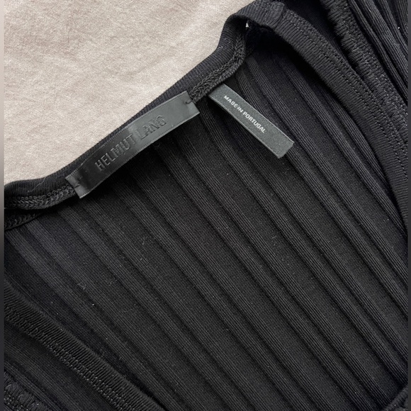 HELMUT LANG Finest Rib Dress Black - Size XS - Picture 5 of 7
